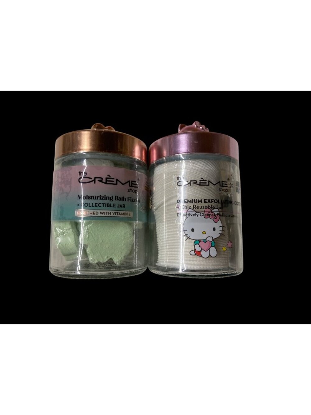The Crème Shop x Hello Kitty Lot – Bath Fizzies & Cotton Pads – Brand New